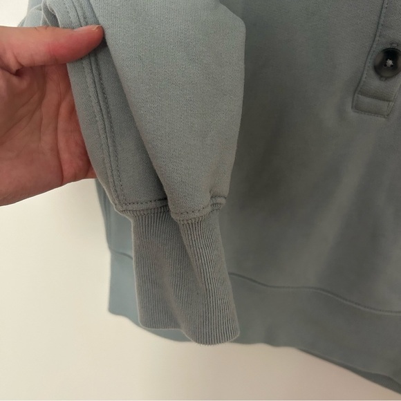 Abercrombie & Fitch Drama Wedge Henley Soft AF Line Blue XS - Picture 4 of 6